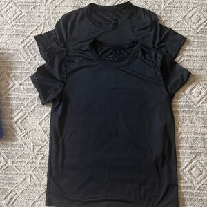 Two Nike Black Dri-FIT Tee